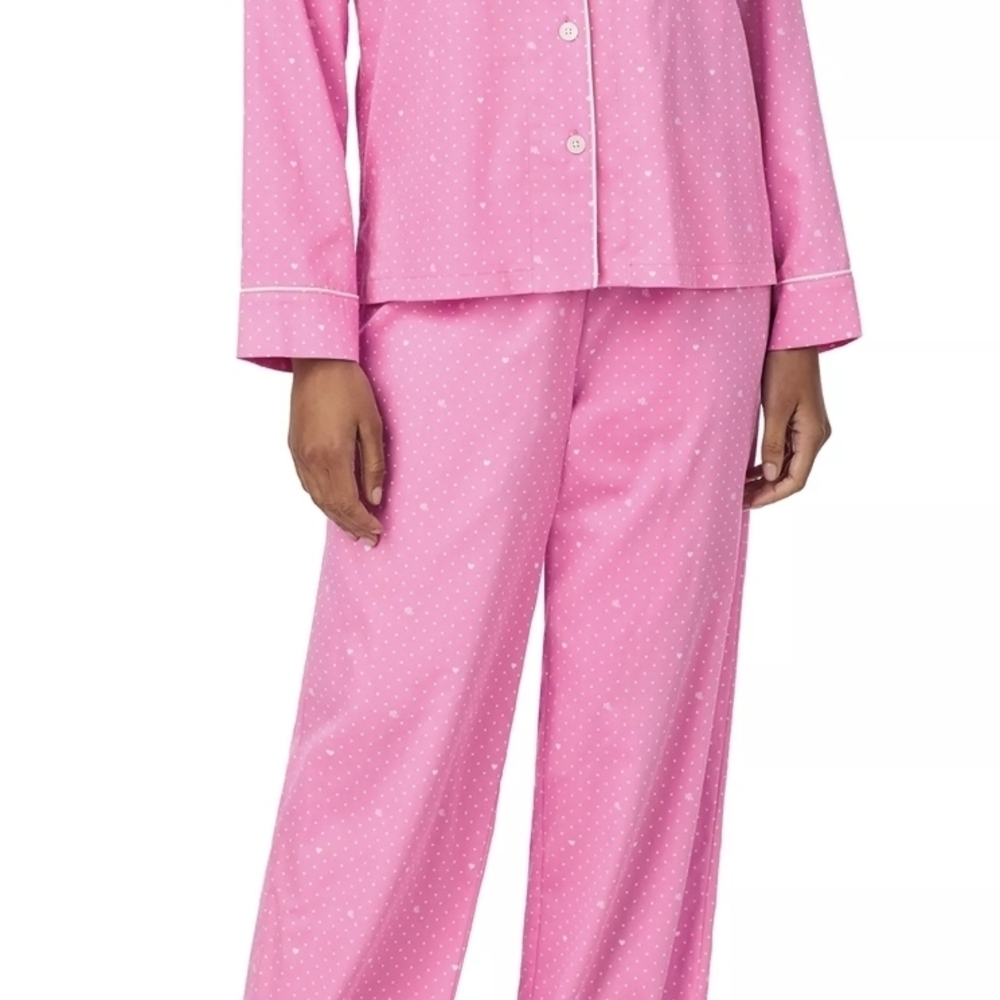 Ralph Lauren Pink Polka Dot Pajama Set Pants